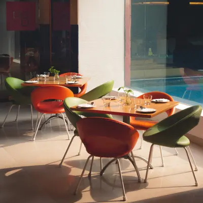 Tastefully Decorated Dining Space at Taj Chandigarh