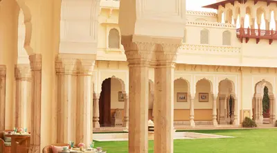 Verandah - Alfresco Café at Rambagh Palace, Jaipur