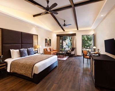  Deluxe Room King Bed River Facing at Taj Corbett