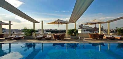 Roof Swimming Area at Taj Club House, Chennai - Banner Image