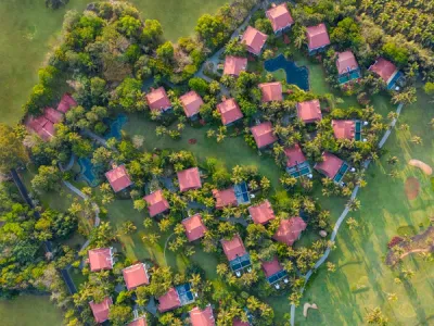 Overhead View of Taj Exotica Resort & Spa, Goa