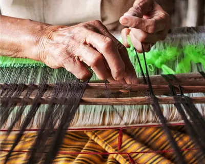 Hand Woven Kasargod Near Taj Bekal, Kerala