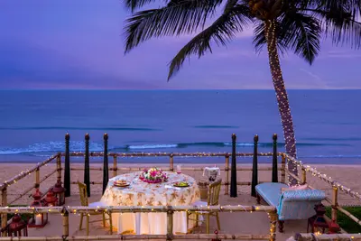 Luxury Private Dining with Beach View at Taj Exotica Resort & Spa, Goa