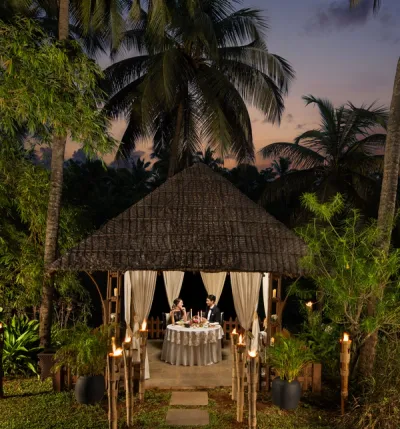 Gazebo Dinner By The Backwaters - Taj Bekal, Kerala