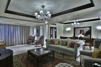 Elegant Living Room of Taj Krishna