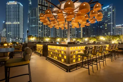 Chic evening atmosphere at Tree House - Taj Dubai