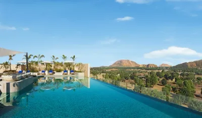 Poolside of Taj Amer, Jaipur