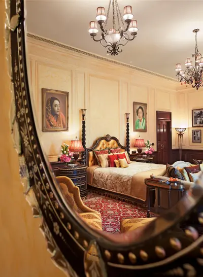 Luxurious details in Rambagh Palace rooms