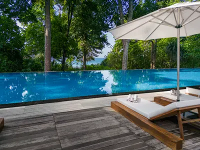  Stunning Pool View with Comfortable Seating - Taj Exotica Resort & Spa, Andamans