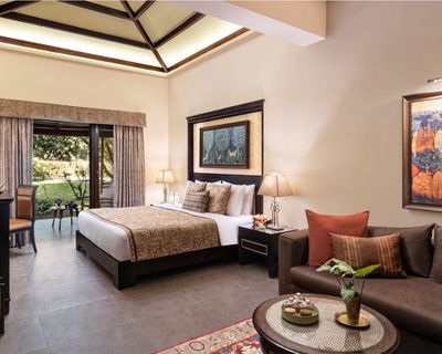  Deluxe Cottage King Bed Garden View at Taj Corbett