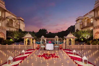 Romantic Dining Setup at Taj Hari Mahal, Jodhpur