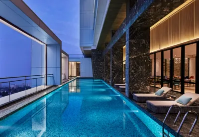 Luxury Pool View of Taj Wellington Mews, Chennai 