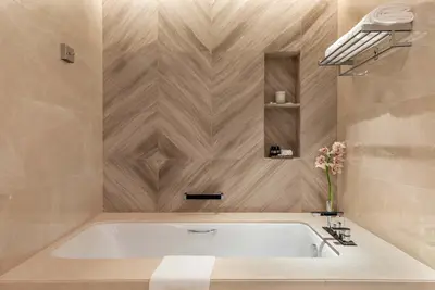 Taj Exotica's bathroom design is at its finest