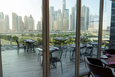 Outside Scenic Dining at Taj Jumeirah Lakes Towers