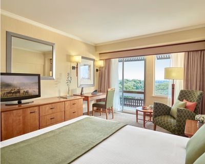 City-View Queen Bed in a Superior Room at Taj Pamodzi, Lusaka