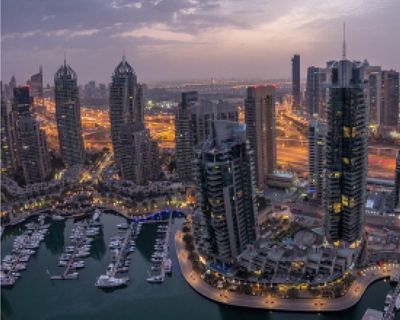 Dubai Marina near Taj Jumeirah Lakes Towers