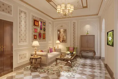 Living Room at Taj Usha Kiran Palace