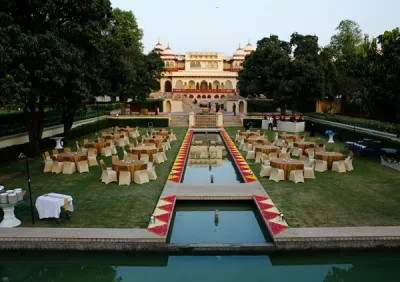 Sunken Lawn - Luxury Venue at Rambagh Palace, Jaipur