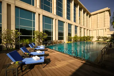 Outdoor Swimming Pool at Taj Santacruz