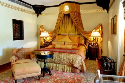 Relaxing ambiance in Rambagh Palace accommodations