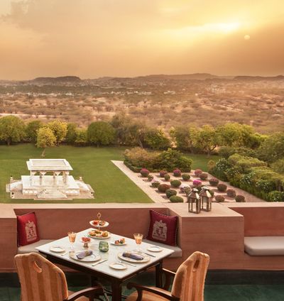 Views of the Blue City from Umaid Bhawan Palace, Jodhpur