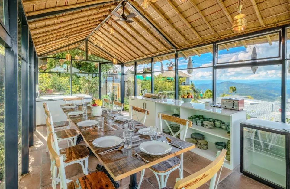 Elegant Dining Area at Serendipity - Ranikhet Homestay