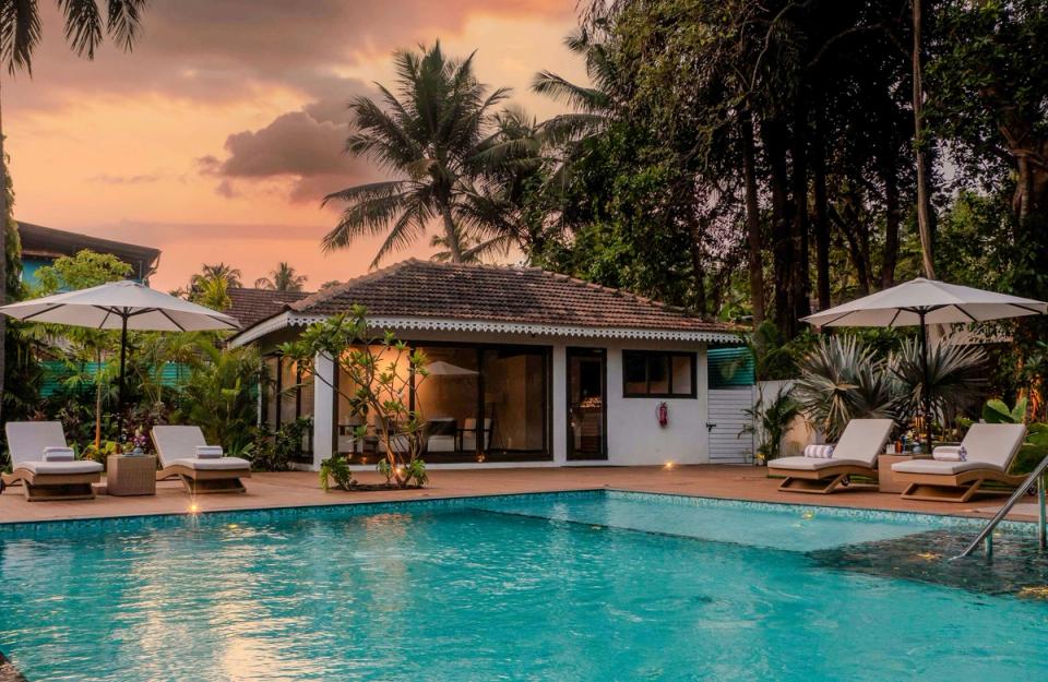 Pool Bungalow in Goa - Palmeira De Saligao, amã Stays & Trails 