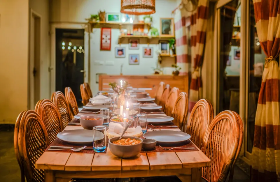 Dining Area at Godhuli Surai - Naukuchiatal Homestay