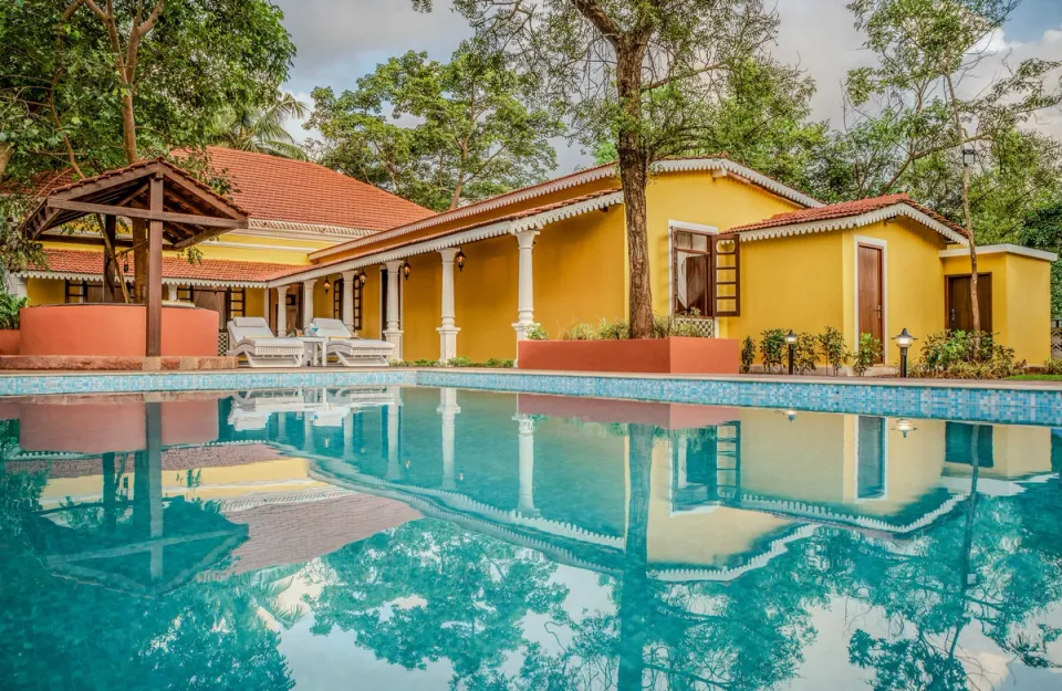 Luxury Swimming Pool at Cardozo House, Goa - amã Stays & Trails