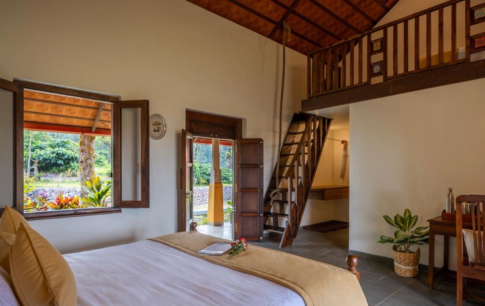 Luxury Suite Interior at Alpenhof Coorg