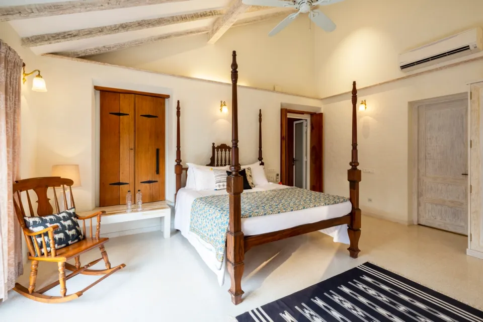 Stunning Bedroom at Chikoo Villa - Goa Luxury Villa