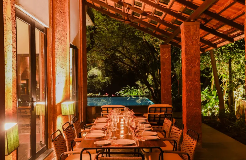 Dining Area at Moira By The Church - Villa in Goa