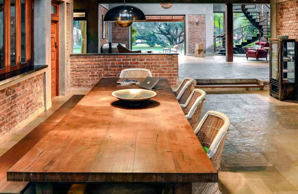 Dining Area at The Mango House - Villa in Alibaug