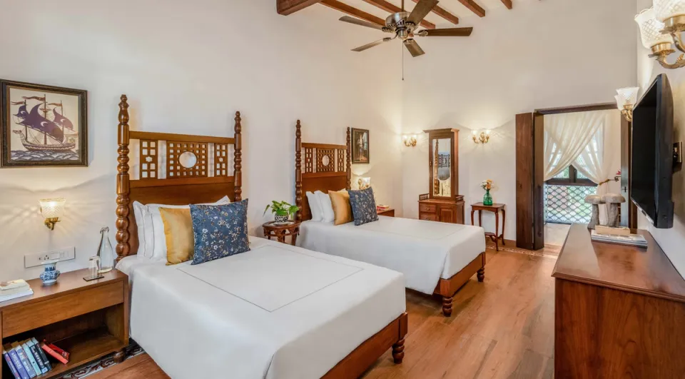 Luxe Bedroom at Cardozo House, Goa - amã Stays & Trails