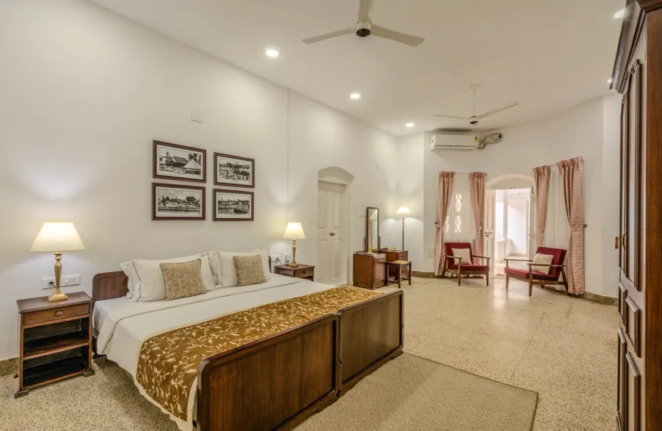 Elegant Bedroom at Victory Dawn - 6 Bedroom Villa in Kochi