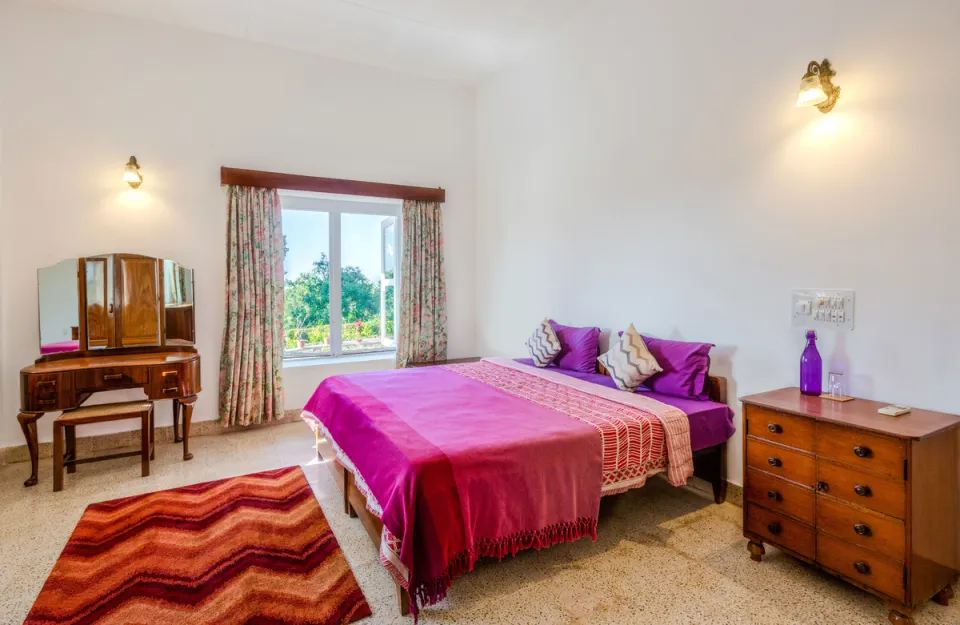 Elegant Bedroom at Pollibetta Bungalow - 4 Bedroom Villa In Coorg