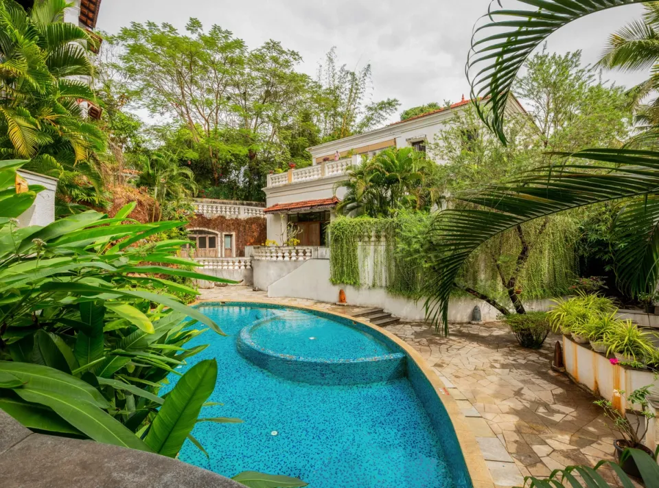 Swimming Pool at Villa No 1 Saipem Hills, Goa  - amã Stays & Trails 