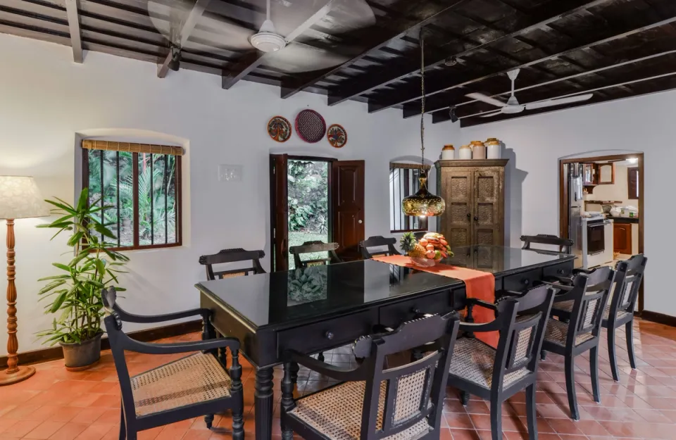 Elegant Dining Area at Ambika Vilas, Trivandrum - amã Stays & Trails 