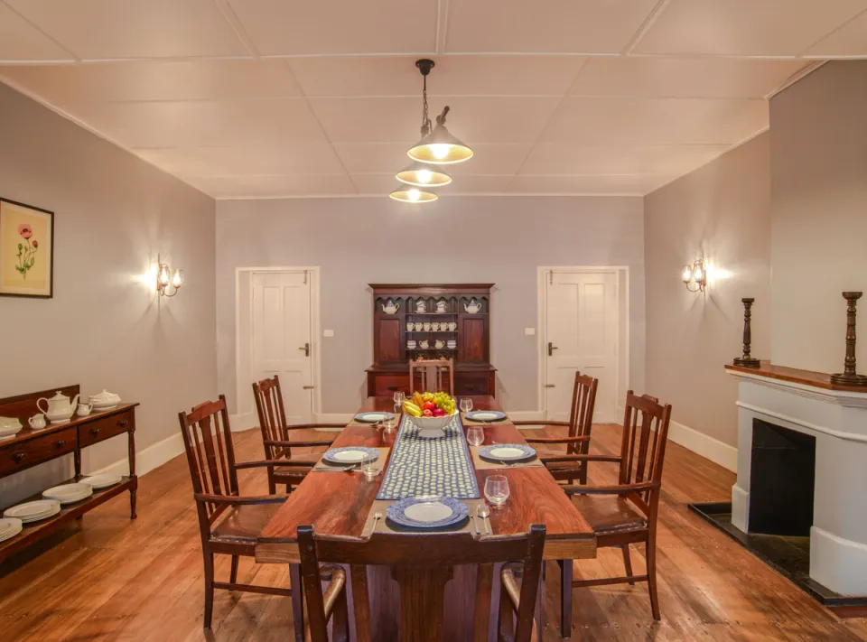 Luxury Dining Space at Kanniamally Bungalow, Munnar - amã Stays & Trails 