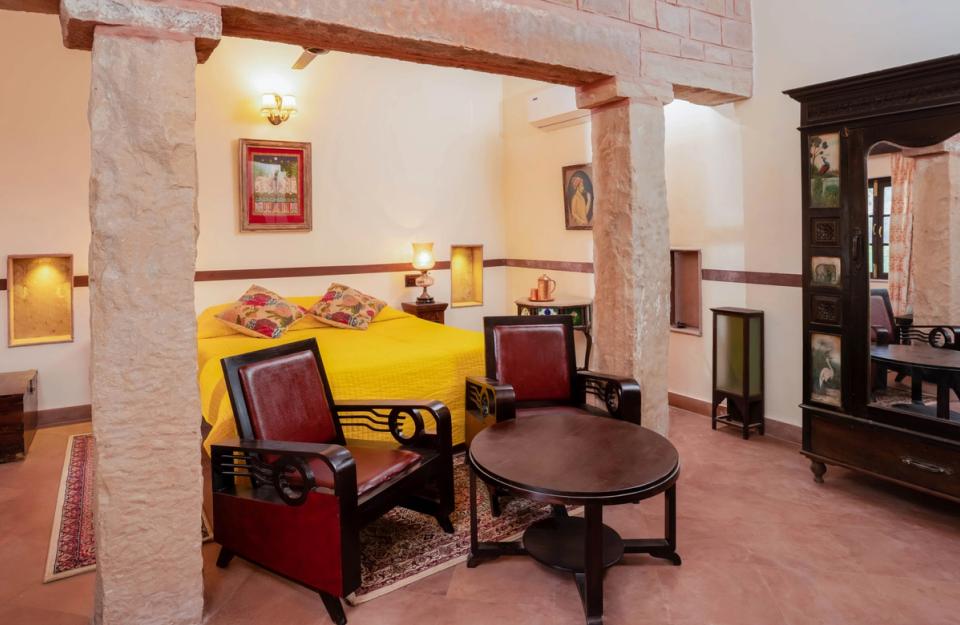 Elegant Bedroom at Kothi Umednagar - 4 Bedroom Villa in Jodhpur