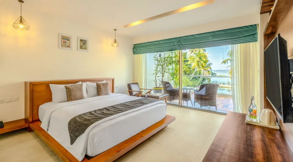 Spacious Bedroom at Sherlys Ente Kumbalanghi, Kochi - amã Stays & Trails 