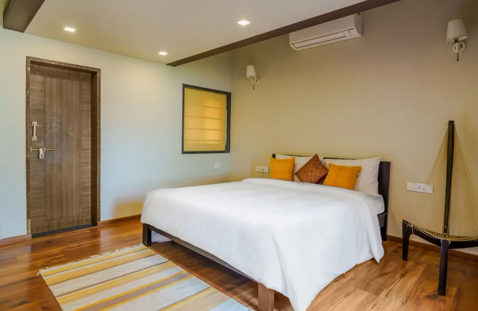 Spacious Bedroom at Mirayan - 4 Bedroom Homestay in Nashik