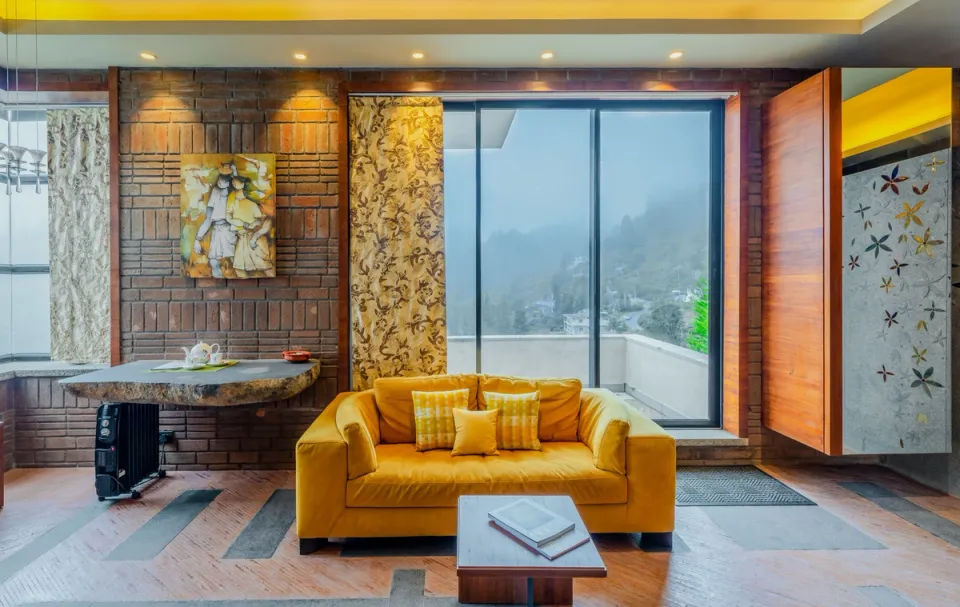 Luxury Seating Area at Kailash House, Kodaikanal - amã Stays & Trails 