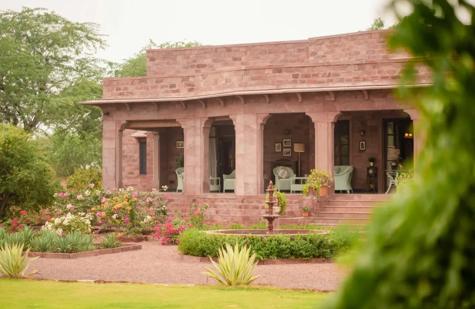 Outdoor Seating Space at Kothi Umednagar, amã Stays & Trails