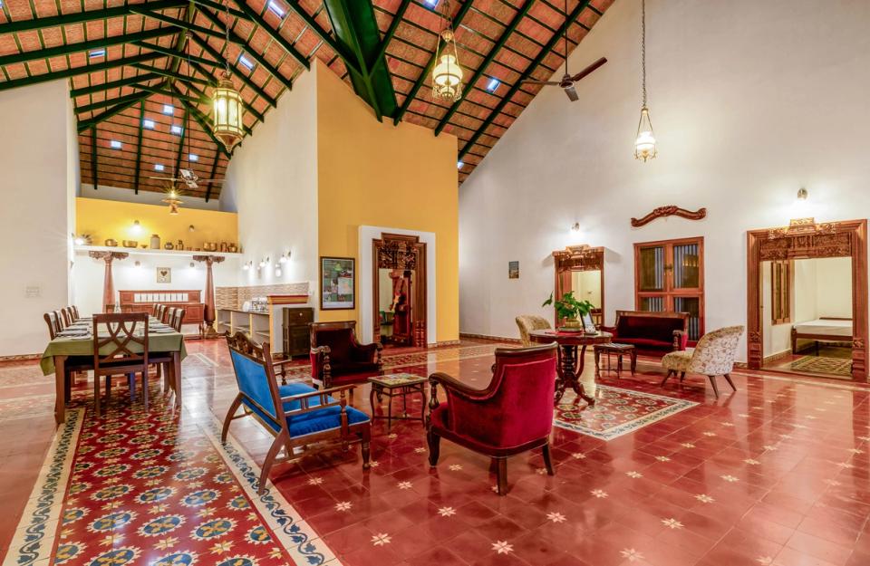 Elegant Living Room at Rare Earth Estate, Coorg