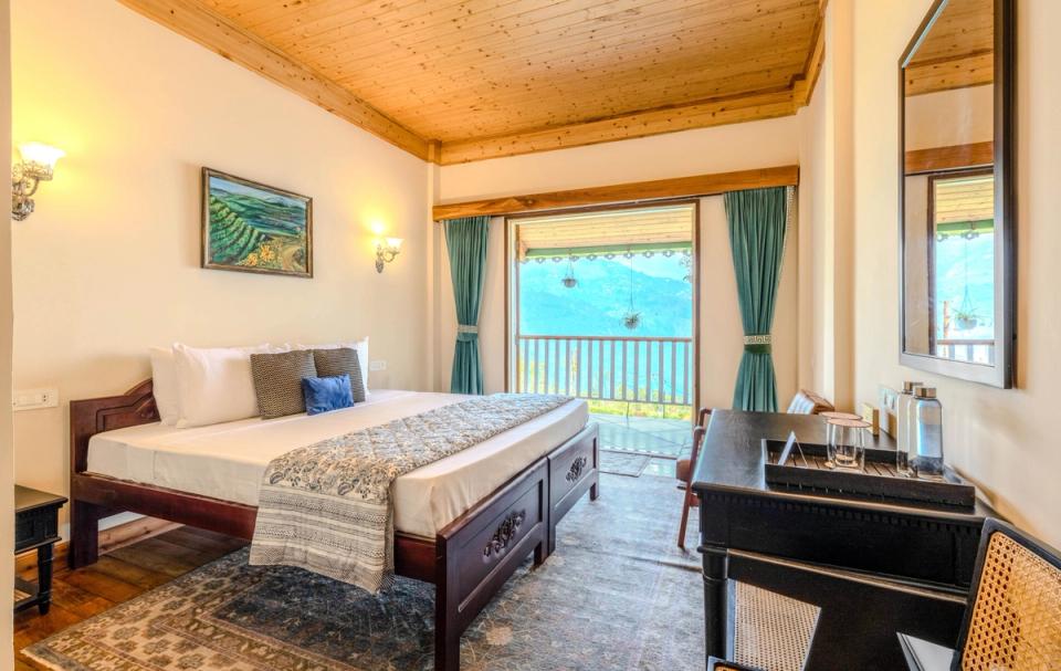 Luxury Bedroom at Makaibari Bungalow,  Darjeeling