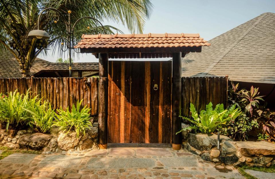 Entrance of Eden Farms Aqua Marine, Goa - amã Stays & Trails 