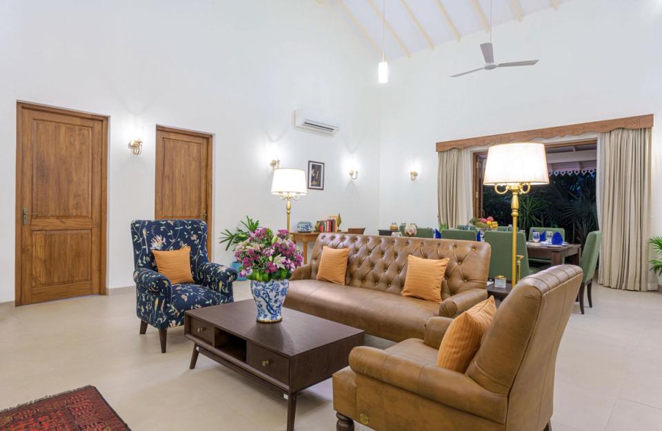 Stunning Living Area at Palmeira de Socorro, Goa