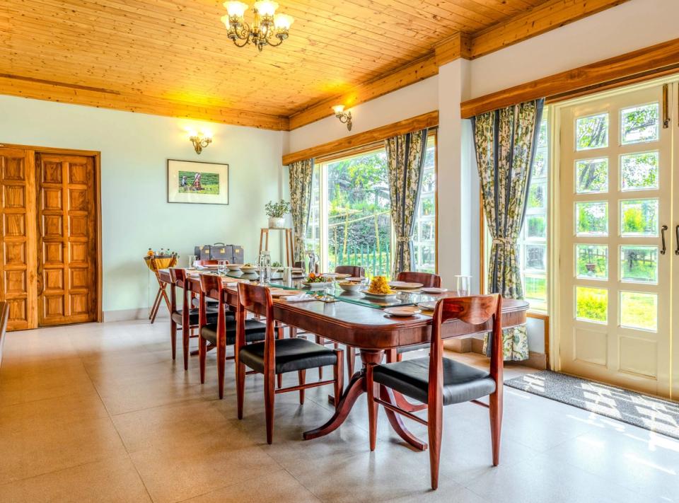 Dining Space at Makaibari Bungalow, Darjeeling - amã Stays & Trails