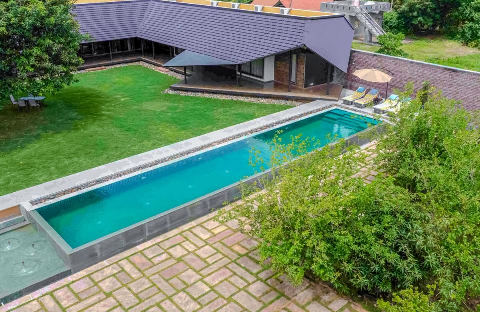 Swimming Pool at The Deck - Homestay in Junagadh